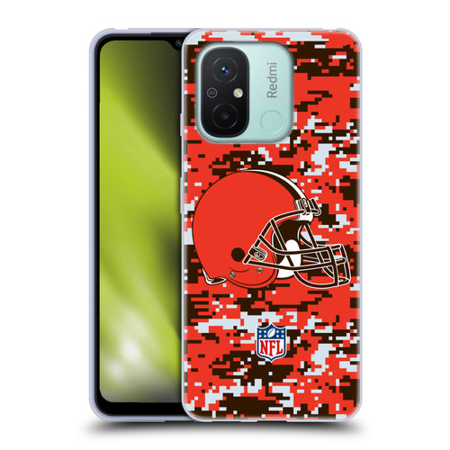 NFL Cleveland Browns Graphics Digital Camouflage Soft Gel Case for Xiaomi Redmi 12C