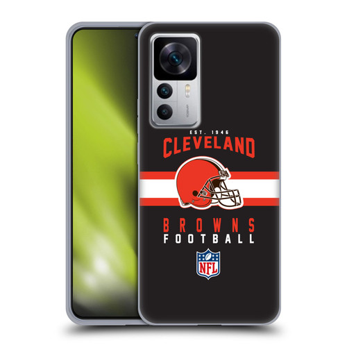 NFL Cleveland Browns Graphics Helmet Typography Soft Gel Case for Xiaomi 12T 5G / 12T Pro 5G / Redmi K50 Ultra 5G