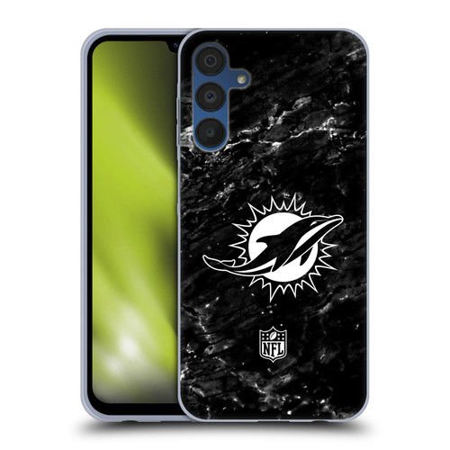 NFL Miami Dolphins Artwork Marble Soft Gel Case for Samsung Galaxy A15