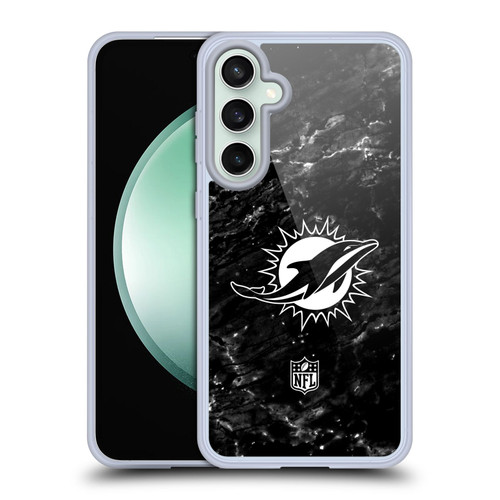 NFL Miami Dolphins Artwork Marble Soft Gel Case for Samsung Galaxy S23 FE 5G