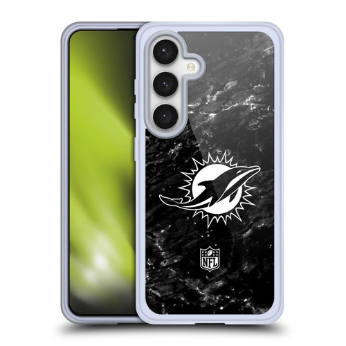 NFL Miami Dolphins Artwork Marble Soft Gel Case for Samsung Galaxy S24 5G