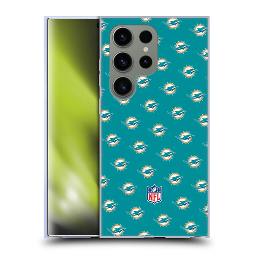 NFL Miami Dolphins Artwork Patterns Soft Gel Case for Samsung Galaxy S24 Ultra 5G