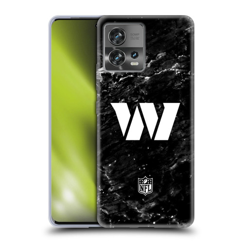 NFL Washington Football Team Artwork Marble Soft Gel Case for Motorola Moto Edge 30 Fusion