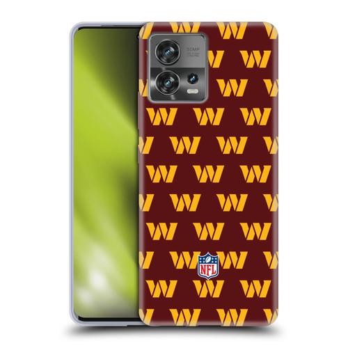 NFL Washington Football Team Artwork Patterns Soft Gel Case for Motorola Moto Edge 30 Fusion