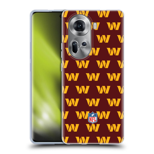 NFL Washington Football Team Artwork Patterns Soft Gel Case for OPPO Reno11