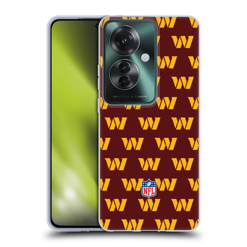 NFL Washington Football Team Artwork Patterns Soft Gel Case for OPPO Reno11 F 5G / F25 Pro 5G