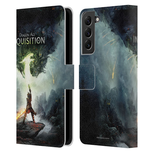 EA Bioware Dragon Age Inquisition Graphics Key Art 2014 Leather Book Wallet Case Cover For Samsung Galaxy S22+ 5G