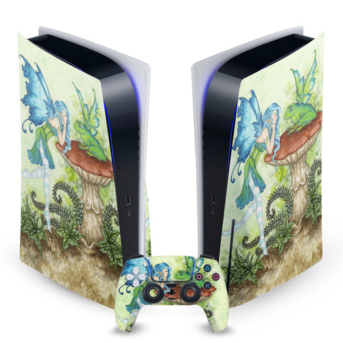 Amy Brown Fairy Art Frog Gossip Pixie Vinyl Sticker Skin Decal Cover for Sony PS5 Disc Edition Bundle