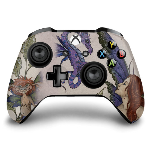 Amy Brown Fairy Art Bottom Of The Garden Pixie Vinyl Sticker Skin Decal Cover for Microsoft Xbox One S / X Controller