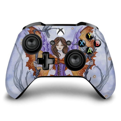 Amy Brown Fairy Art Raven Pixie Vinyl Sticker Skin Decal Cover for Microsoft Xbox One S / X Controller
