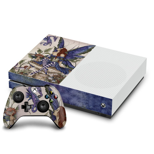 Amy Brown Fairy Art Bottom Of The Garden Pixie Vinyl Sticker Skin Decal Cover for Microsoft One S Console & Controller