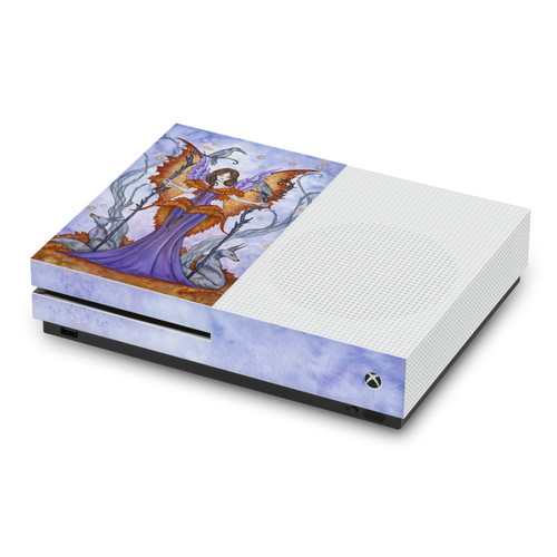 Amy Brown Fairy Art Raven Pixie Vinyl Sticker Skin Decal Cover for Microsoft Xbox One S Console