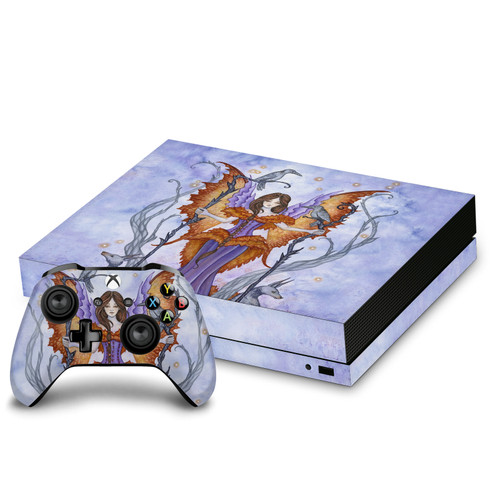 Amy Brown Fairy Art Raven Pixie Vinyl Sticker Skin Decal Cover for Microsoft Xbox One X Bundle