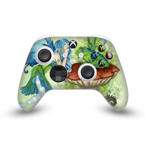 Amy Brown Fairy Art Frog Gossip Pixie Vinyl Sticker Skin Decal Cover for Microsoft Xbox Series X / Series S Controller