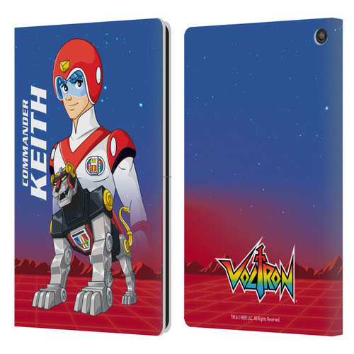 Voltron Character Art Commander Keith Leather Book Wallet Case Cover For Amazon Fire HD 10 / Plus 2021