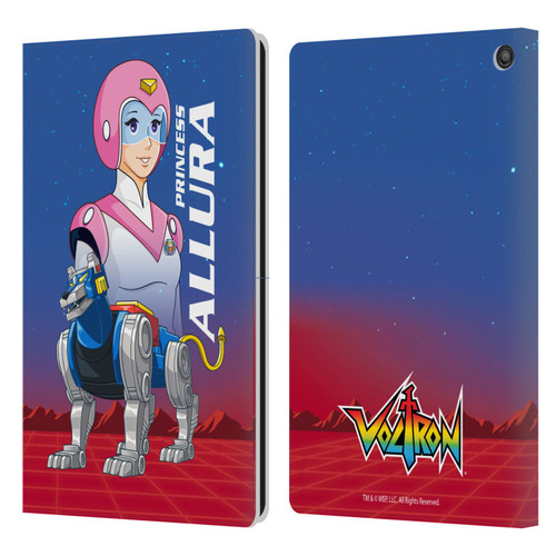 Voltron Character Art Princess Allura Leather Book Wallet Case Cover For Amazon Fire HD 10 / Plus 2021