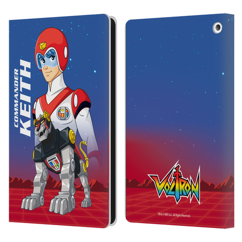 Voltron Character Art Commander Keith Leather Book Wallet Case Cover For Amazon Fire HD 8/Fire HD 8 Plus 2020