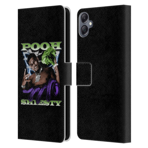 Pooh Shiesty Graphics Photo Leather Book Wallet Case Cover For Samsung Galaxy A05
