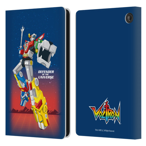 Voltron Graphics Defender Of Universe Gradient Leather Book Wallet Case Cover For Amazon Fire 7 2022