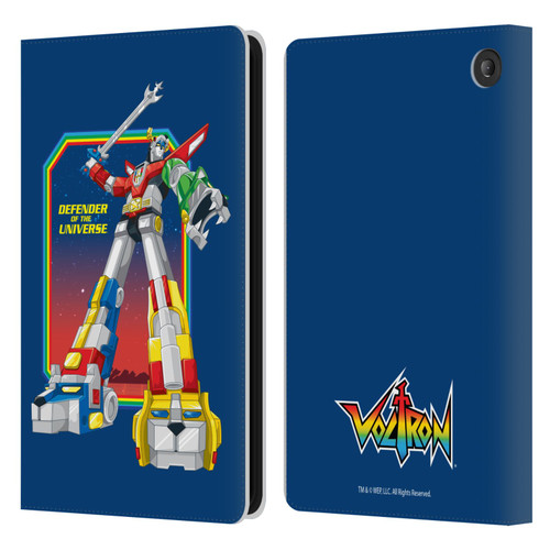 Voltron Graphics Defender Of Universe Plain Leather Book Wallet Case Cover For Amazon Fire 7 2022