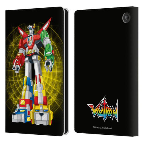 Voltron Graphics Robot Sphere Leather Book Wallet Case Cover For Amazon Fire 7 2022