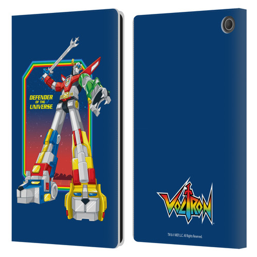 Voltron Graphics Defender Of Universe Plain Leather Book Wallet Case Cover For Amazon Fire Max 11 2023