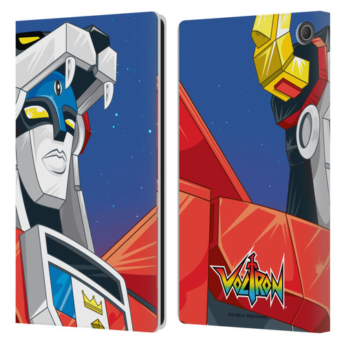 Voltron Graphics Head Leather Book Wallet Case Cover For Amazon Fire Max 11 2023