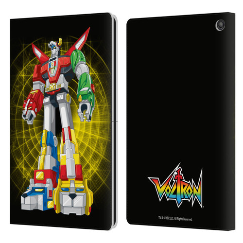 Voltron Graphics Robot Sphere Leather Book Wallet Case Cover For Amazon Fire HD 10 / Plus 2021