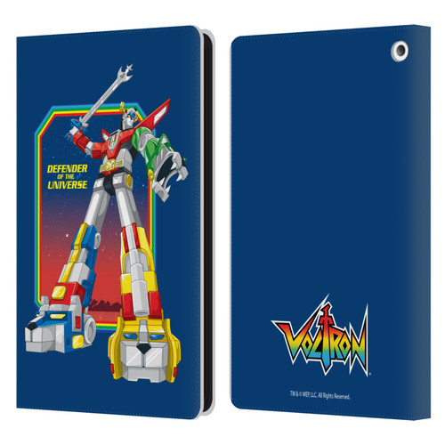 Voltron Graphics Defender Of Universe Plain Leather Book Wallet Case Cover For Amazon Fire HD 8/Fire HD 8 Plus 2020