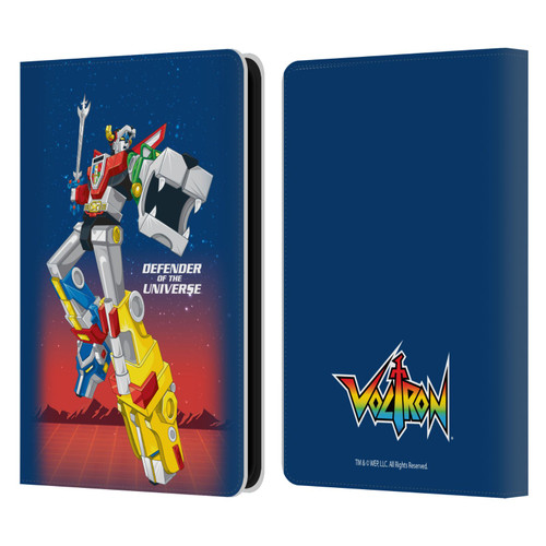 Voltron Graphics Defender Of Universe Gradient Leather Book Wallet Case Cover For Amazon Kindle 11th Gen 6in 2022