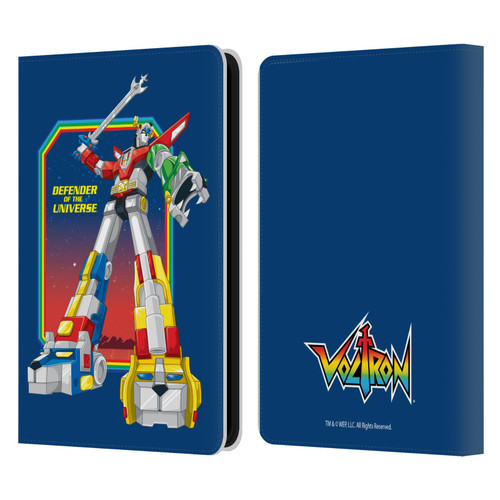 Voltron Graphics Defender Of Universe Plain Leather Book Wallet Case Cover For Amazon Kindle 11th Gen 6in 2022