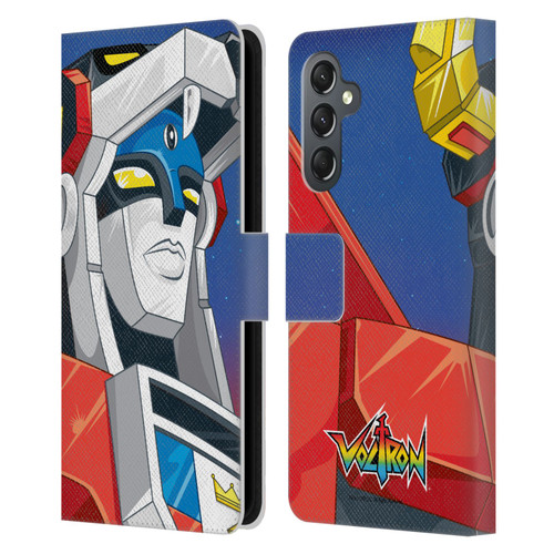 Voltron Graphics Head Leather Book Wallet Case Cover For Samsung Galaxy A25 5G