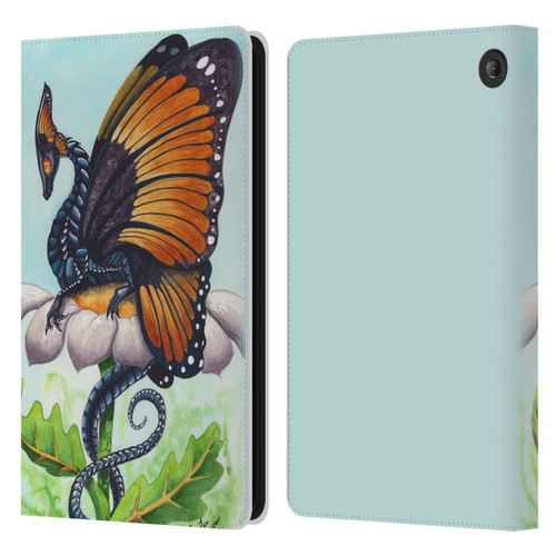 Carla Morrow Dragons The Monarch Leather Book Wallet Case Cover For Amazon Fire 7 2022