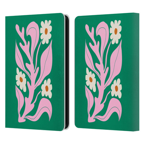 Ayeyokp Plants And Flowers Green Les Fleurs Color Leather Book Wallet Case Cover For Amazon Kindle 11th Gen 6in 2022