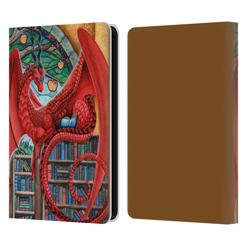 Carla Morrow Dragons Gateway Of Knowledge Leather Book Wallet Case Cover For Amazon Kindle 11th Gen 6in 2022