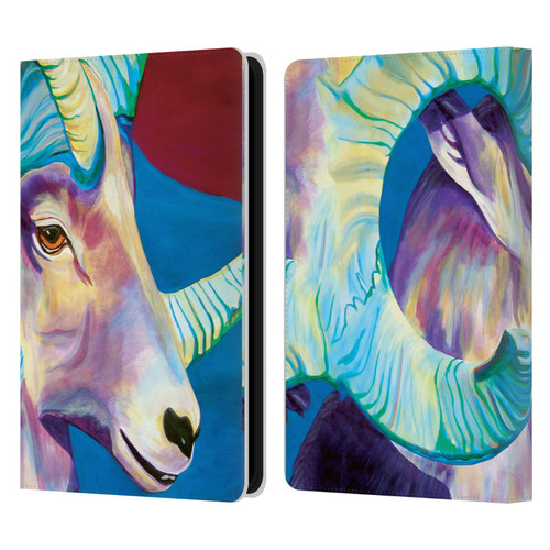 Jody Wright Animals Bighorn Leather Book Wallet Case Cover For Amazon Kindle Paperwhite 5 (2021)