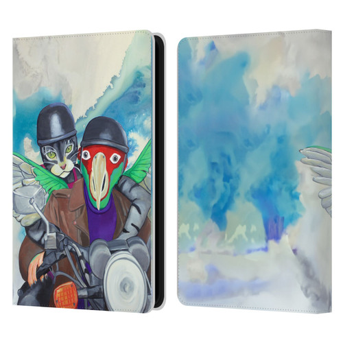 Jody Wright Animals Bikers Different Strokes Leather Book Wallet Case Cover For Amazon Kindle Paperwhite 5 (2021)