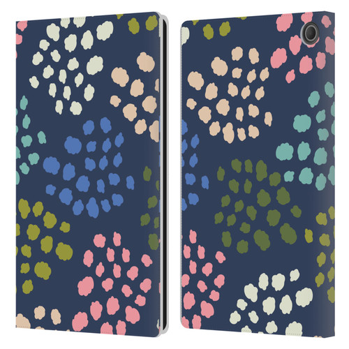 Gabriela Thomeu Art Colorful Spots Leather Book Wallet Case Cover For Amazon Fire Max 11 2023