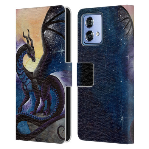 Carla Morrow Dragons Nightfall Leather Book Wallet Case Cover For Motorola Moto G84 5G