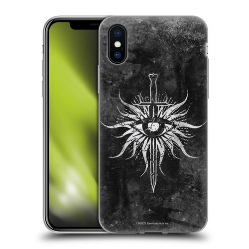 EA Bioware Dragon Age Heraldry Inquisition Distressed Soft Gel Case for Apple iPhone X / iPhone XS