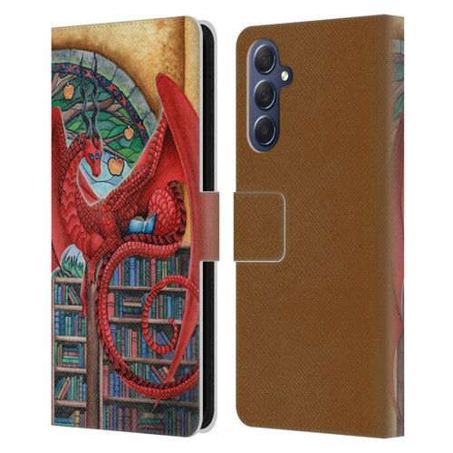 Carla Morrow Dragons Gateway Of Knowledge Leather Book Wallet Case Cover For Samsung Galaxy M54 5G