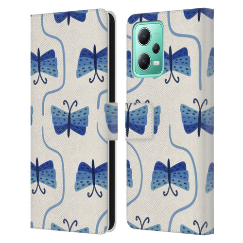 Gabriela Thomeu Art Butterfly Leather Book Wallet Case Cover For Xiaomi Redmi Note 12 5G