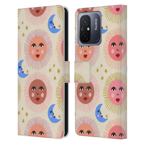 Gabriela Thomeu Art Sun Moon Star Leather Book Wallet Case Cover For Xiaomi Redmi 12C