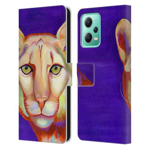 Jody Wright Animals Panther Leather Book Wallet Case Cover For Xiaomi Redmi Note 12 5G