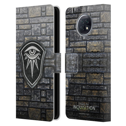 EA Bioware Dragon Age Inquisition Graphics Distressed Crest Leather Book Wallet Case Cover For Xiaomi Redmi Note 9T 5G
