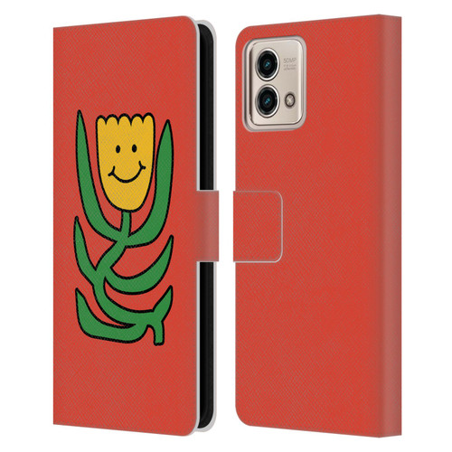Ayeyokp Pop Flower Of Joy Red Leather Book Wallet Case Cover For Motorola Moto G Stylus 5G 2023