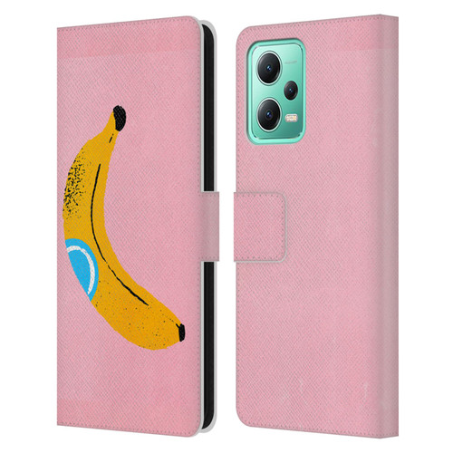 Ayeyokp Pop Banana Pop Art Leather Book Wallet Case Cover For Xiaomi Redmi Note 12 5G