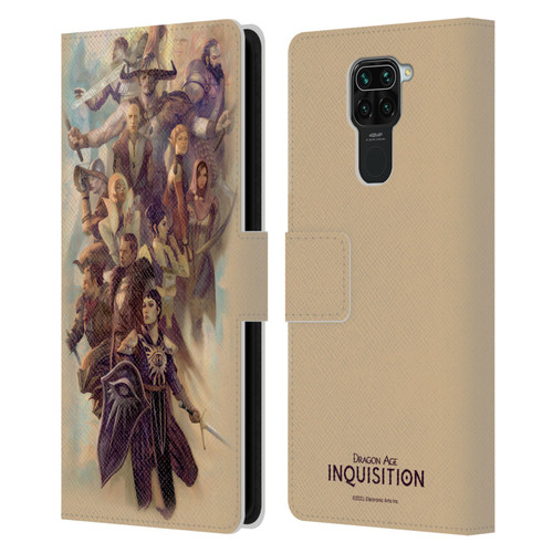 EA Bioware Dragon Age Inquisition Graphics Companions And Advisors Leather Book Wallet Case Cover For Xiaomi Redmi Note 9 / Redmi 10X 4G