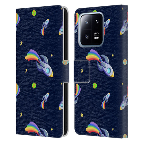 Carla Morrow Patterns Rocketship Leather Book Wallet Case Cover For Xiaomi 13 Pro 5G