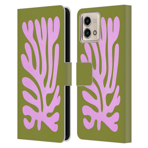 Ayeyokp Plant Pattern Abstract Leather Book Wallet Case Cover For Motorola Moto G Stylus 5G 2023